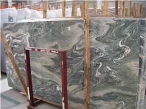 Landscape Green Marble Slabs & Tiles, Italy Green Marble