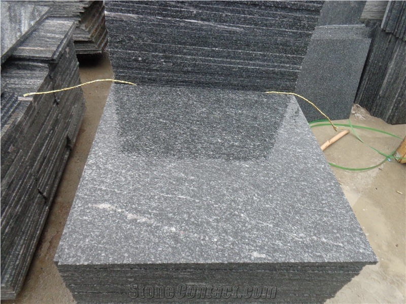 Night Snow Granite Tiles & Slabs, China Grey Granite