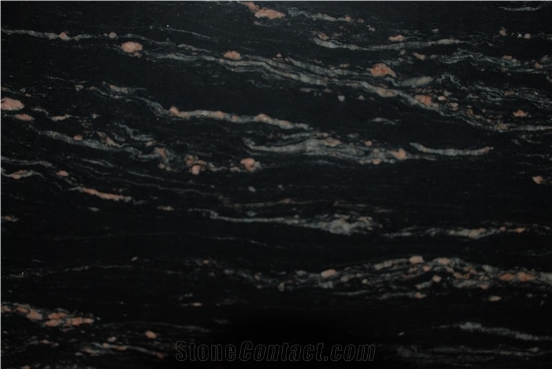 Porto Rosa Polished Granite Slabs & Tiles, Brazil Black Granite