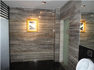 Silver Travertine Tiles, Silver Travertine Slabs, Silver Travertine Vein Cut, Silver Travetine Polished and Holes Filled.