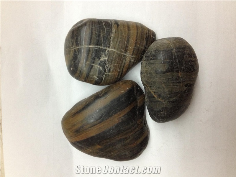 Stripe Pebble Stone River Stone From China Stonecontact Com