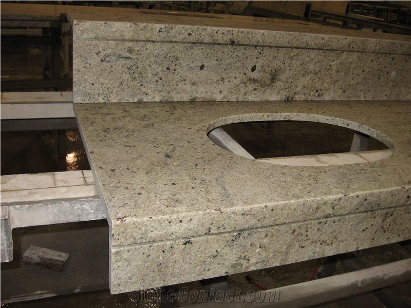 White Galaxy Granite Countertop, White Galaxy Granite Vanity Top
