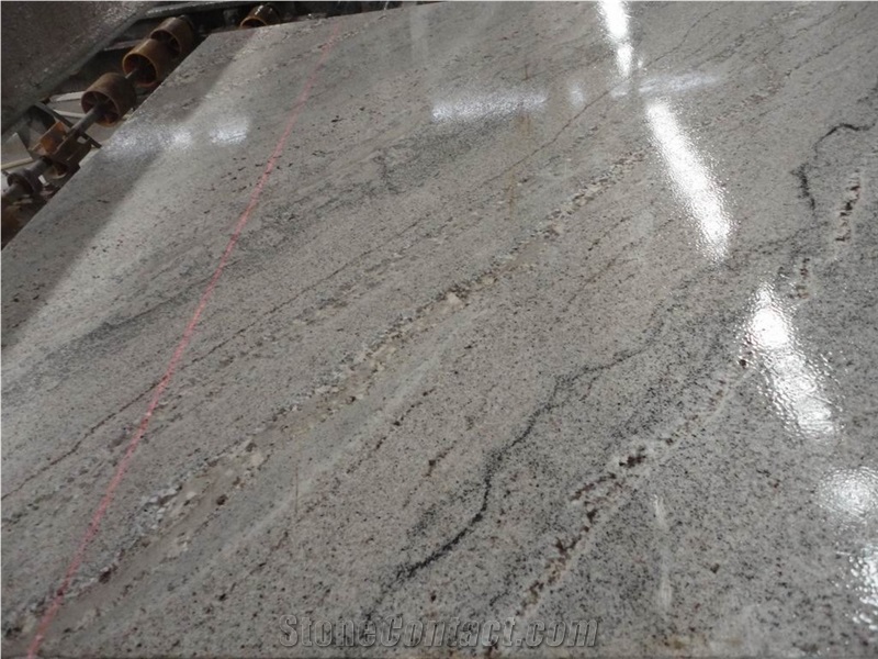 White Silk China Chinese Granite Slab Flooring Paver Tile Cover Polished, China Grey Granite