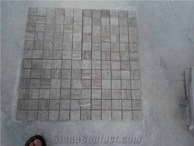 Wooden Coffee Marble Mosaic /Brick Mosaic/