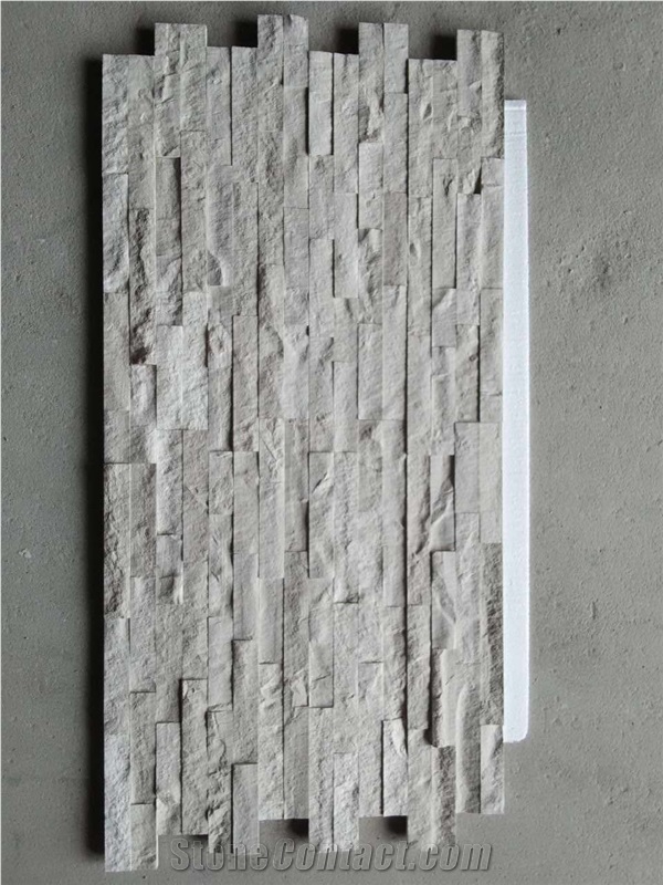 Wooden White Linear Tiles, Marble Linear Tiles, Natural and Honed Wooden White Marble Linear Tiles