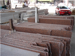 Xiamen China Chinese G562 Maple Red Granite Slab Tile Paver Cover Flooring