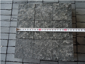 Zhangpu Black Granite Cube Stone & Paver, Chinese Black Granite Paving, Flamed Zhangpu Black Cubes & Pavings