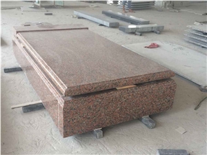 China G562 Granite Monument, Maple Red European Monument, Romania Style Headstone, Engraved Tombstones Covers&Borders