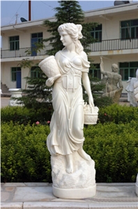 China White Marble Figure Statue Sculpture