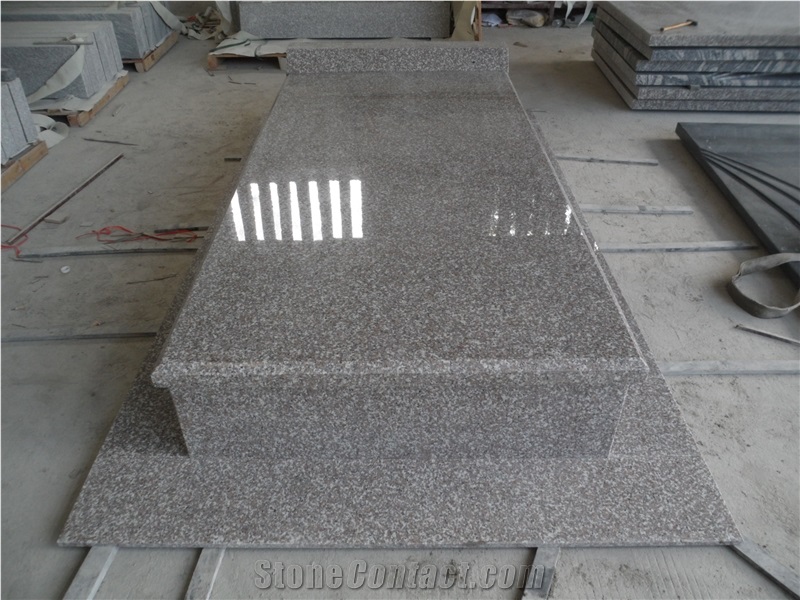 Chinese Cheap Pink G664 Granite Monuments Sets, Euoropean Tombstones, Cross Headstones