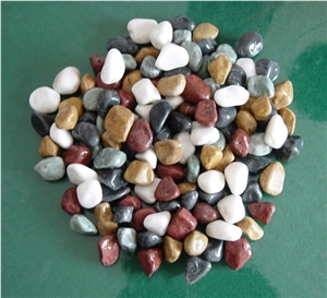 Mixed Color Landscaping Pebble Stone for Walkway/Driveway