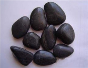 Polished Pebbles, Black Pebble Stone, River Stone Walkway