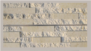 White Marble Cultured Stone, Wall Cladding Stacked Stoen Veneer Natural Split&Honed Mix Surface Ledge Stone