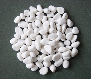 White Marble Machine Made Pebble Stone Tumbled Gravel for Walkway/Driveway Cobbles