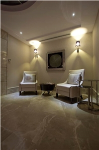 Cream Karaman Marble Hotel Project, Floor Application, Polished, Beige Marble Turkey Flooring Tiles