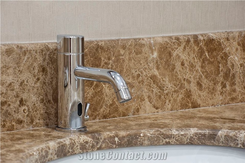 Crystal Emperador Marble Bathroom Vanity Top