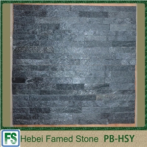 China Black Quartzite Durable and Useful Cultural Stone Wall Claddings
