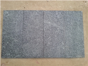 Chinese Natural Black Quartz Stone Flamed Surface Flooring Tiles for Sale, Natural Quartz Stone Black Quartzite Slabs & Tiles