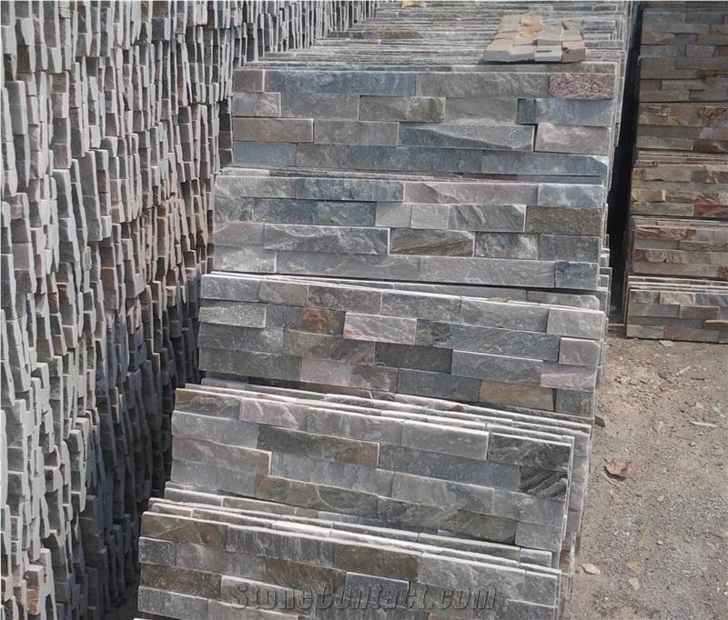 High Quality Culture Stone with Many Colors,Multicolor Culture Stone, Stone Slate Cultured Stone