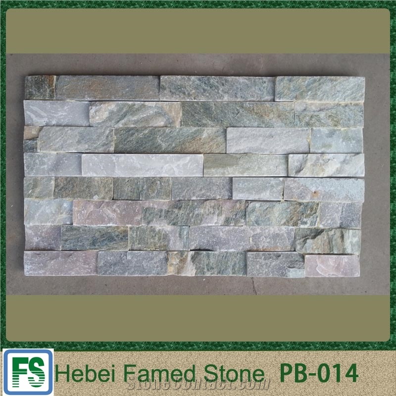 Various Quartzite Stone Veneer / Cultured Stone / Ledge Stone for Wall Cladding Masonry
