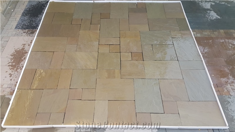 Raj Green Sandstone Tiles & Slabs, Green India Sandstone Tiles & Slabs
