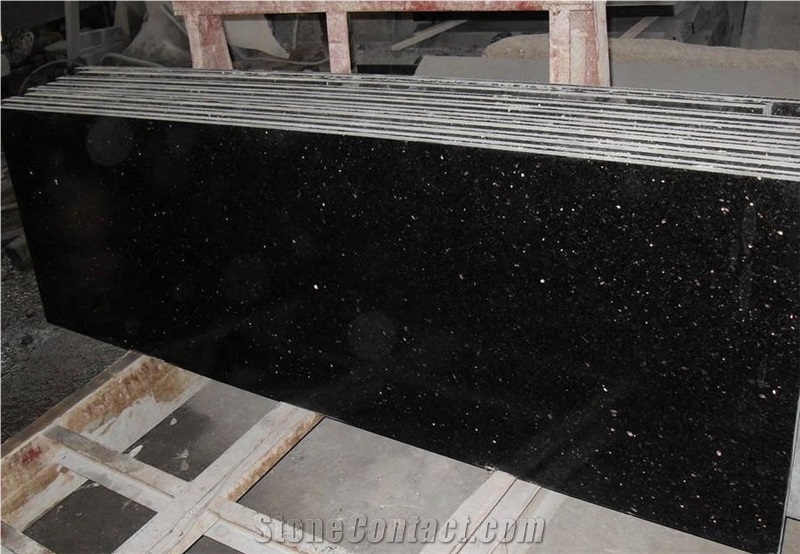Jet Black Granite Slabs