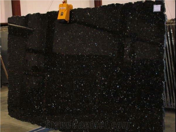 Jet Black Granite Slabs