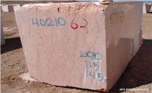 Pink Khor Marble Blocks, Pink Iran Marble Blocks