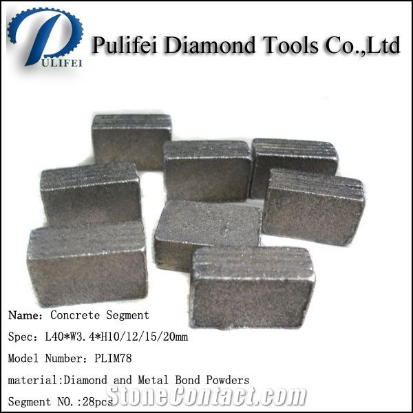 High Efficiency Block Type Cutting Segment Diamond Cutting Segment and Granite Cutting Segment for Hard Stone Block Cutting