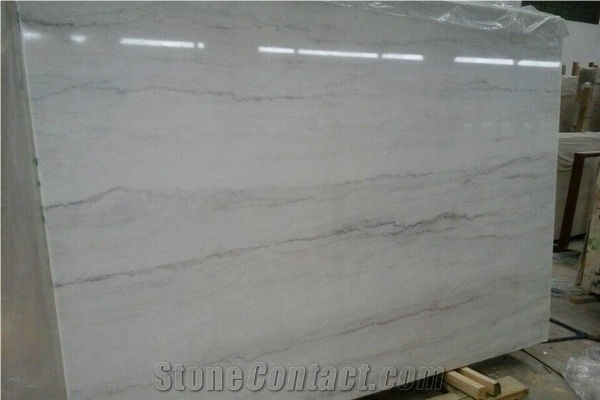 High Quality Guangxi White Marble, Polished White Marble Slab & Tiles