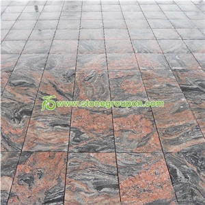 Chinese Multicolor Red Granite Tiles Flooring 600x300x20mm Polished, China Red Granite