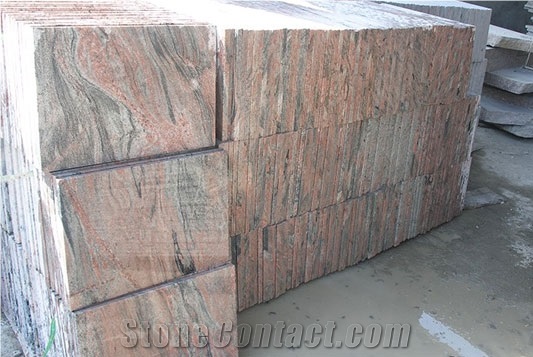 Chinese Multicolor Red Granite Tiles Flooring 600x300x20mm Polished, China Red Granite