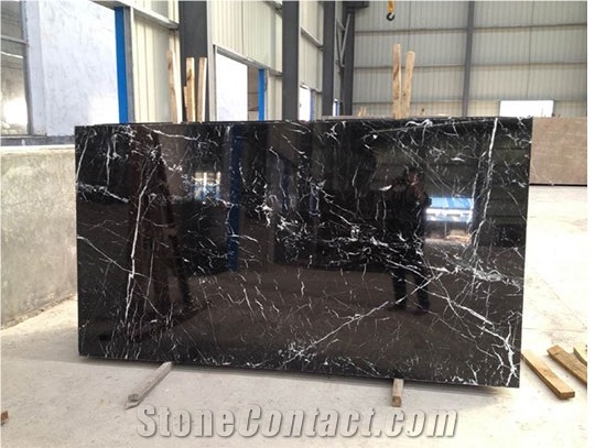 New Nero Marquina Marble Tiles & Slabs, Marble Block