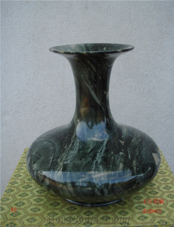Nine Dragon Jade Marble Vases, Home Decorative Vases