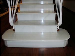 Blanco Macael Marble Staircase