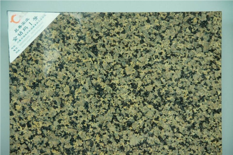 China Thomas Diamond Granite Tiles， Wall Covering & Flooring, Golden Granite, Crystal Gold Granite