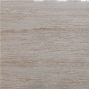 Beige Roman Travertine Laminated Panel Stone Tile for Wall