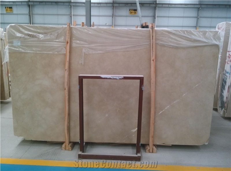 Iran Quarry Grade a Polished Cream Persia Marble Slab Beige Marble French Pattern