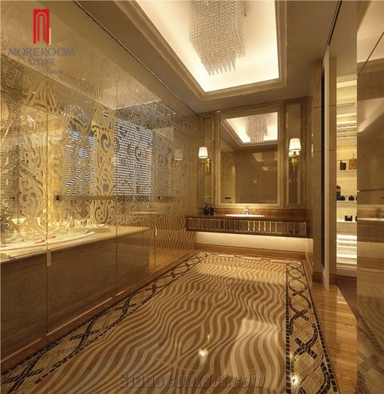 Moreroom Stone 3d Water Jet Marble Flooring and Wall Design
