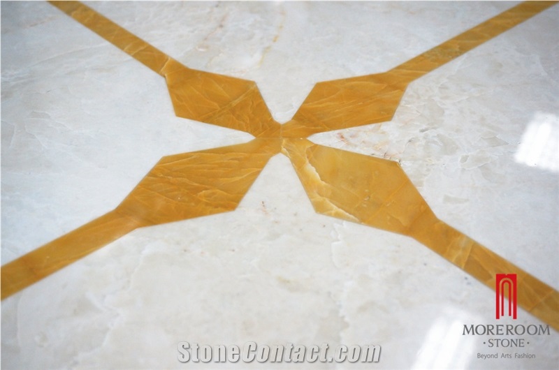 Star Design Turkey Latte Beige Marble Waterjet Marble Panel for Luxury Villa Design