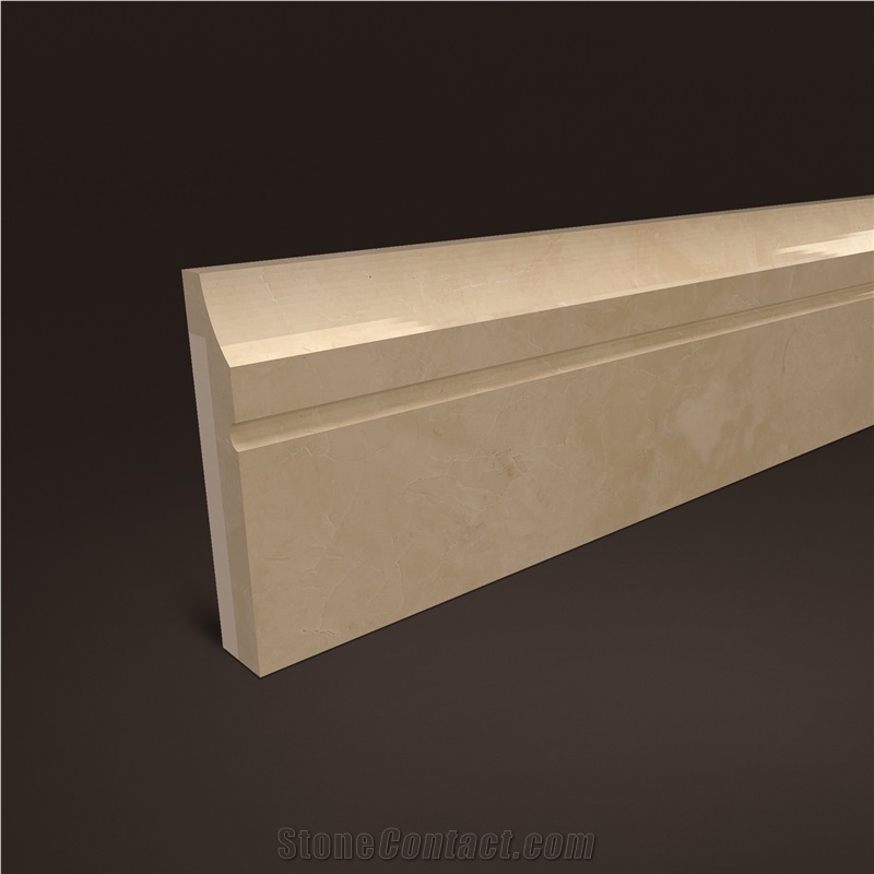 Turkey Beige Marble Molding, Beige Marble Border Decos/Skitings for Wall Design