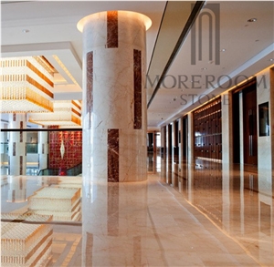 Turkey Sofitel Gold Marble Beige Color Flooring for Hall