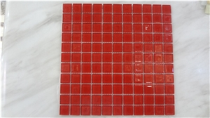 Red Crystal Glass Mosaic