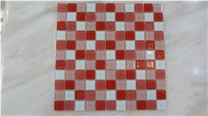 Red Crystal Glass Mosaic