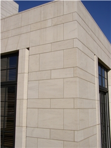 Chamesson Banc Fin Wall Tiles, Facade, Beige Limestone France Wall Tiles
