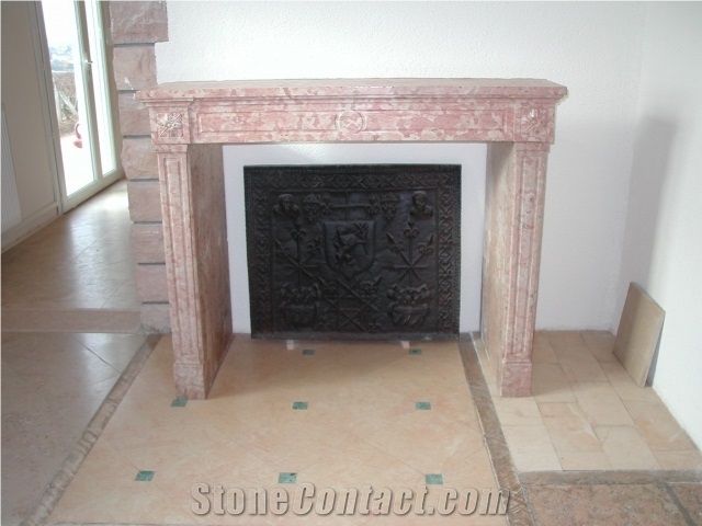 Ladoix-Comblanchien, Ladoix Limestone Fireplace Mantel