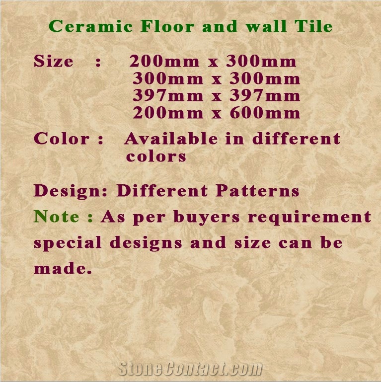Multicolor Ceramic Tiles India