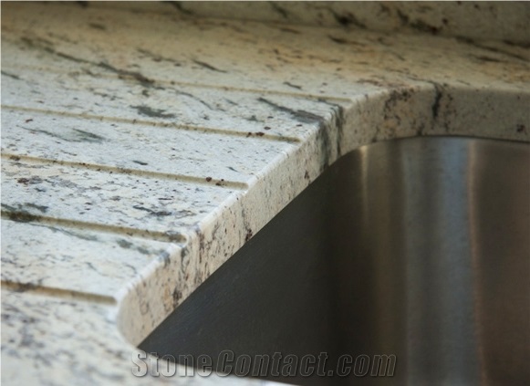 Ivory Brown Granite 30mm Countertop, Single Undermount Sink