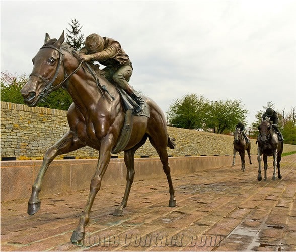 Beautiful Casting Bronze Garden Horse Statue