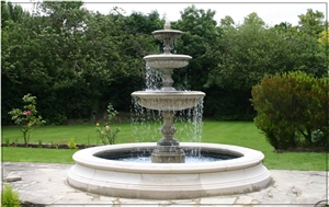 New Design China White Marble Outdoor Water Fountain